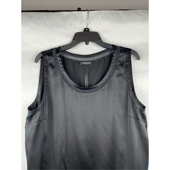 Lafayette 148 New York Silk Perla Luxe Charmeuse Tank Top Blouse - Picture 2 of 10